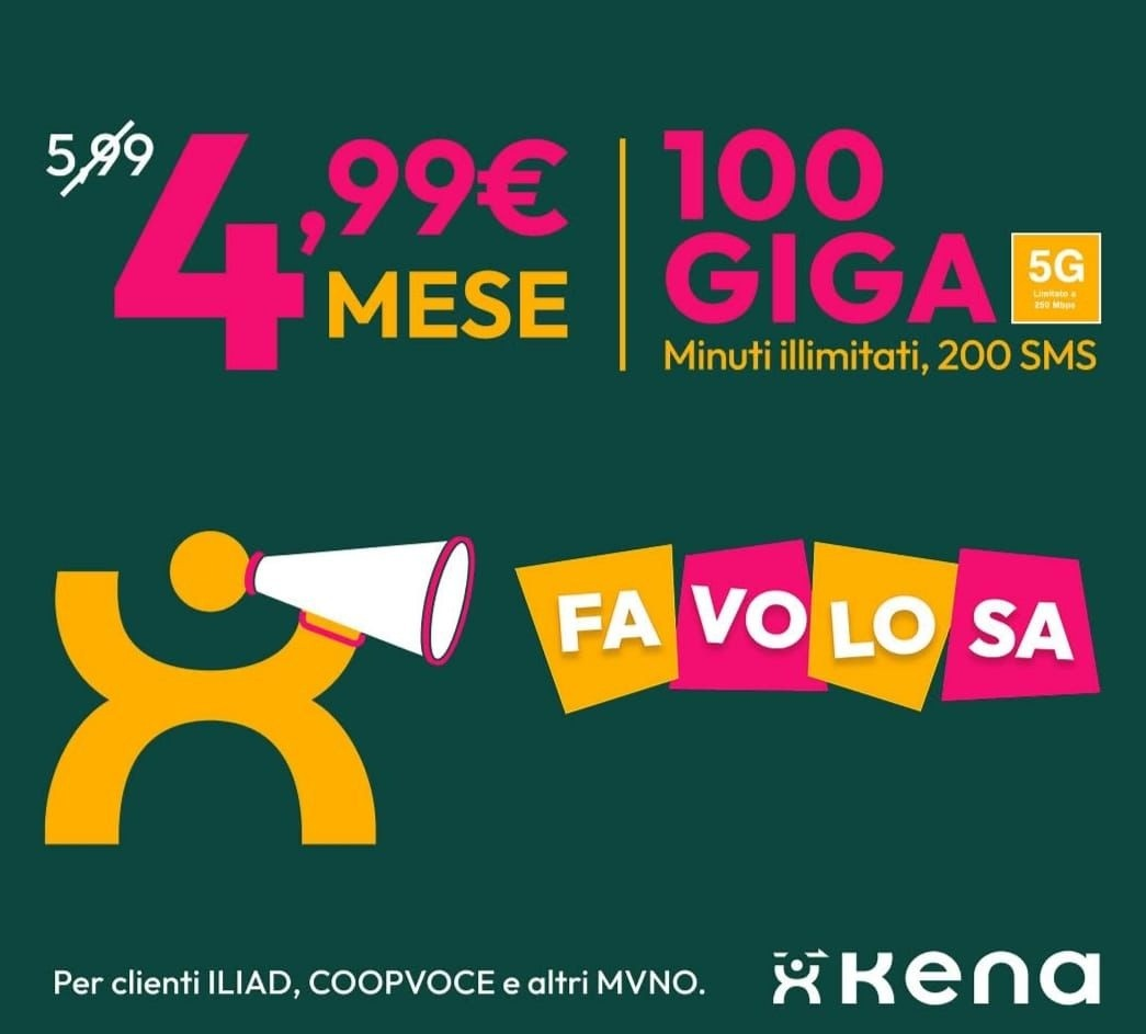 Kena · 100 Giga 5G + Illimitati