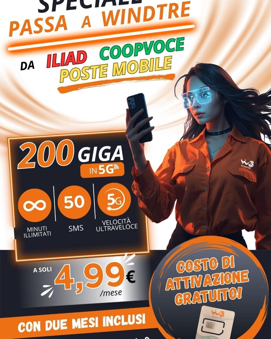 Passa a WindTre · 200 Giga 5G